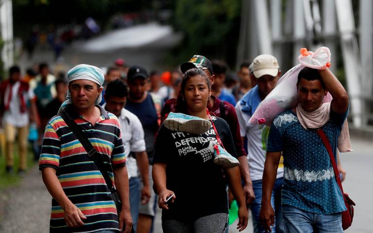 Polic a Federal no detendr Caravana Migrante Manelich Castilla